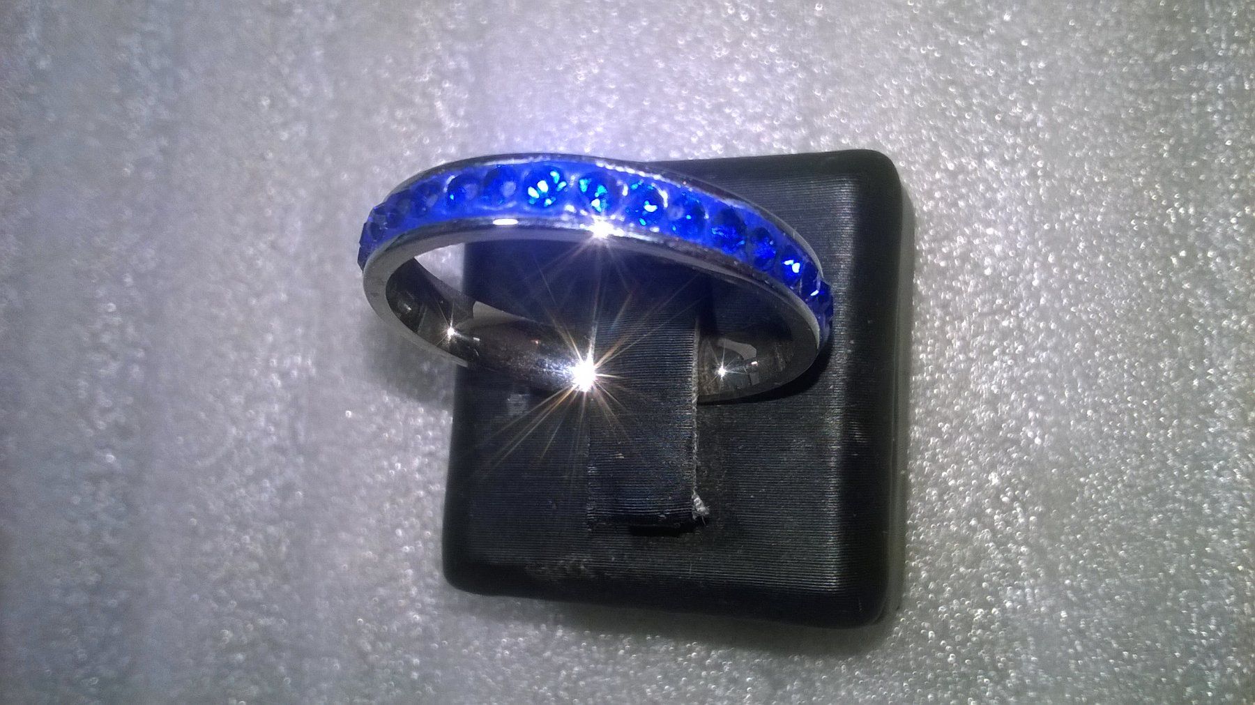 Ringe: RING EDELSTHAL,,MIT DUNCKELBLAU KRISTALL – Neu (gemäss Beschreibung) aus Basel von bijoutrie_4