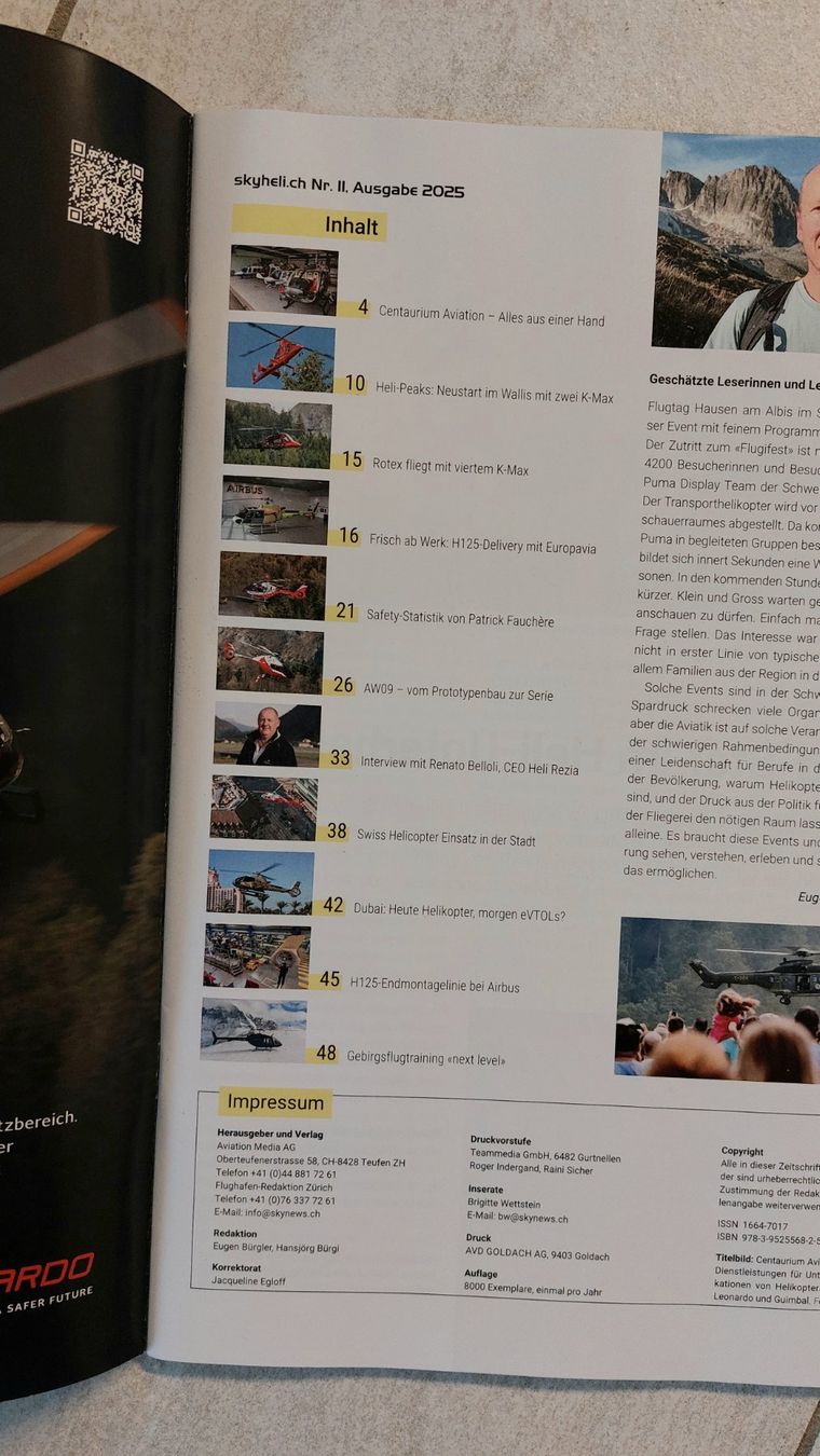 Riviste & Magazine: Heft SkyHeli / Ausgabe 2025 – Nuovo (secondo la descrizione) da Brütten venduto da Tempest4 1