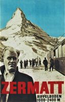 ZERMATT SKI BERGBAHN MATTERHORN 1934 Original Plakat