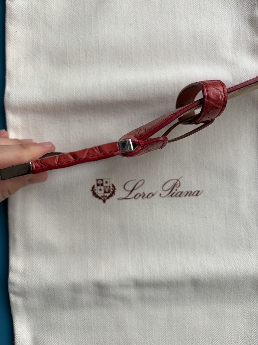 Loro Piana Cinture: Lori Piana croco leather belt 75cm – Usato da Zürich venduto da nat_k 6