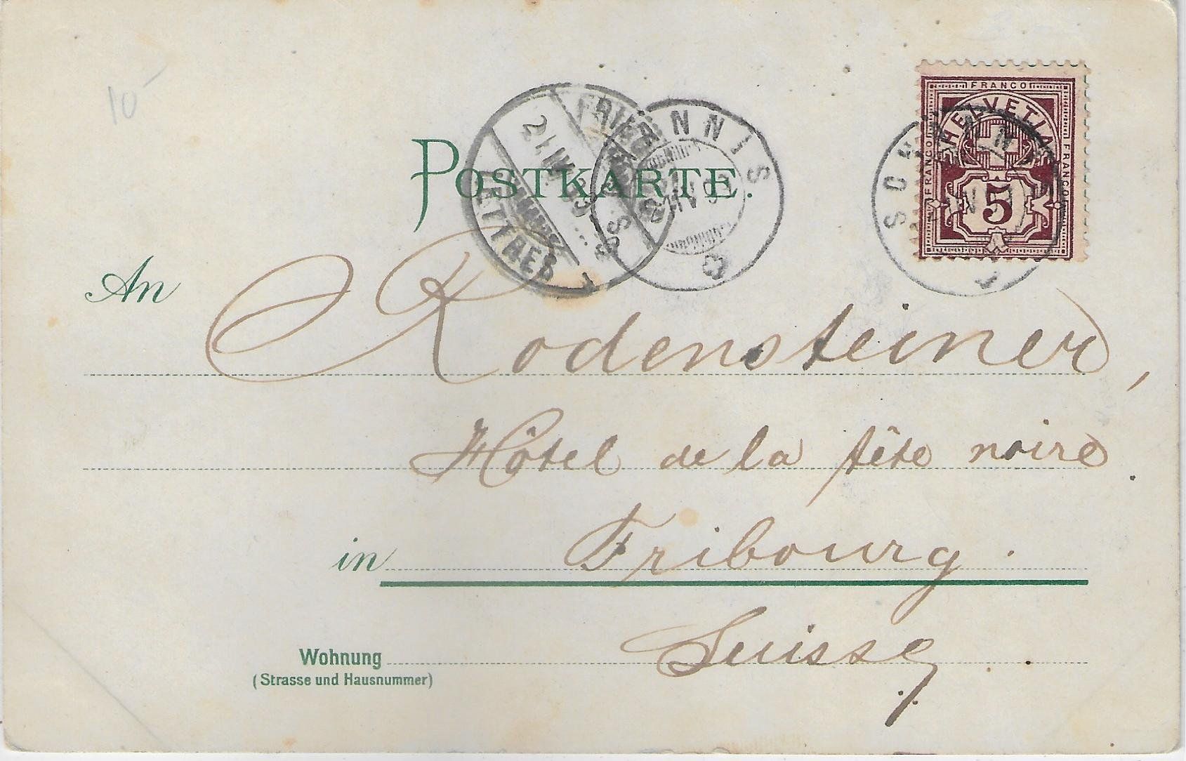 Cartoline postali: Der Glöckner von Schannis - Litho – Usato da Ettingen venduto da Kartenplanet 1