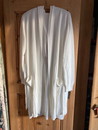 Feinstrickmantel weiss von NILE