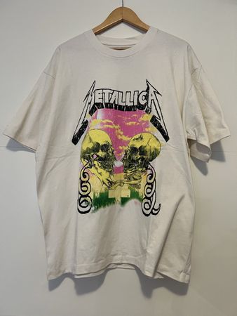 Metallica T-Shirt Bianca Taglia L Pull&Bear
