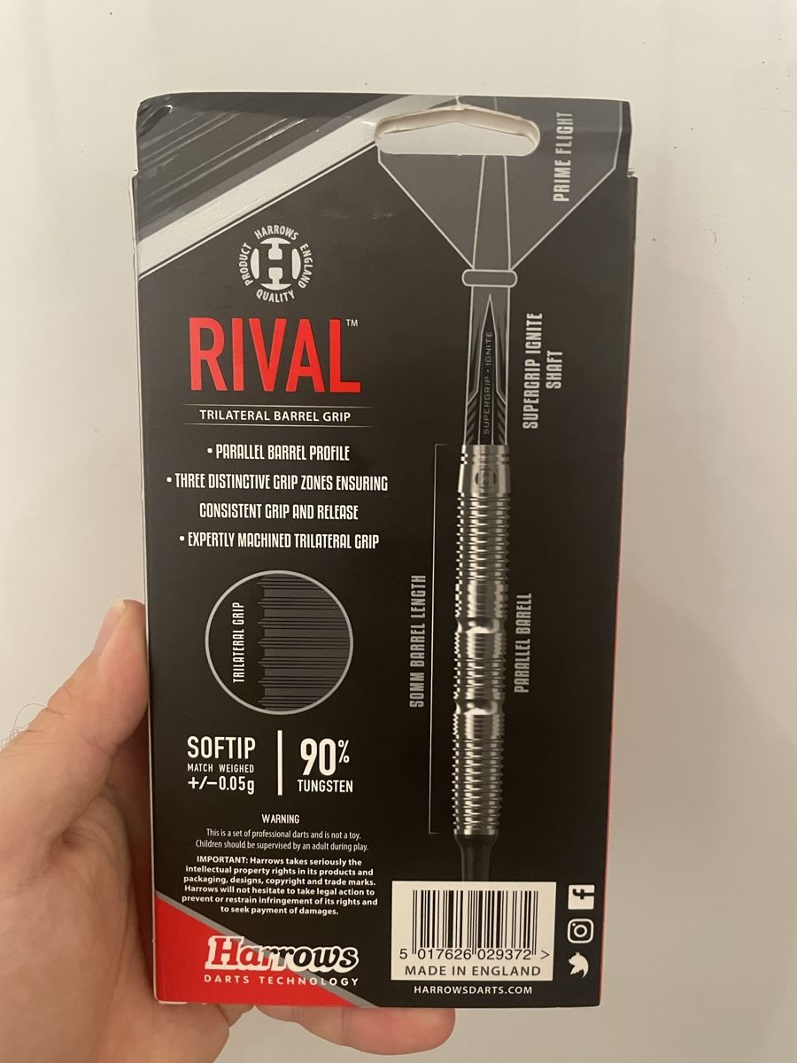 Freccette: Freccette Harrows Rival Softip 18g - Come nuove, set prof. – Nuovo (secondo la descrizione) da Lugano venduto da Filds83 2