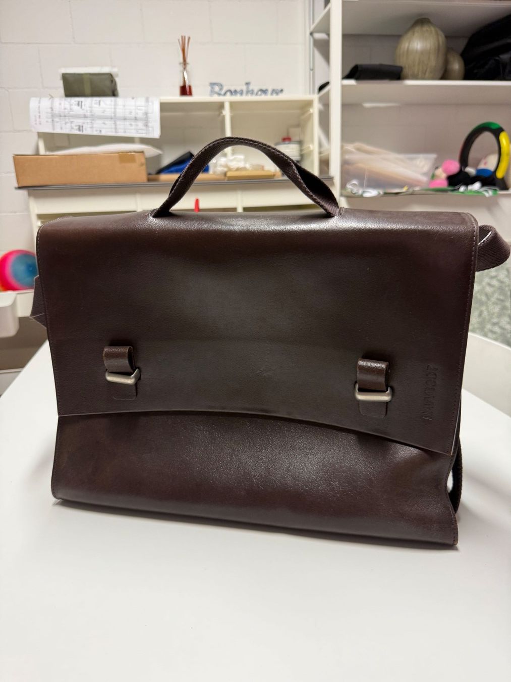Navyboot Valigie & Borse: Navyboot Aktenmappe Leder, braun – Usato da Spreitenbach venduto da Jesset