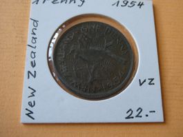 New Zealand 1954, 1 Penny