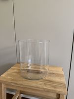 Glas-Vase zylindrisch transparent 