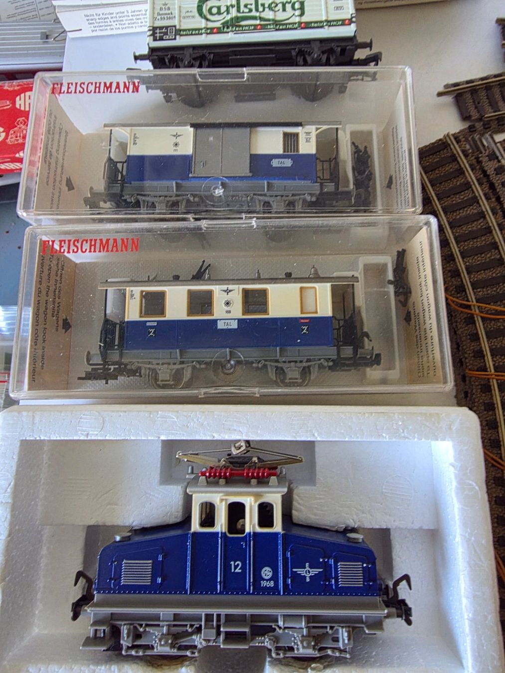 Fleischmann Modellini di ferrovie: Komplete Fleischmann Zahnradbahn – Usato da Seuzach venduto da Loeckeli01 2