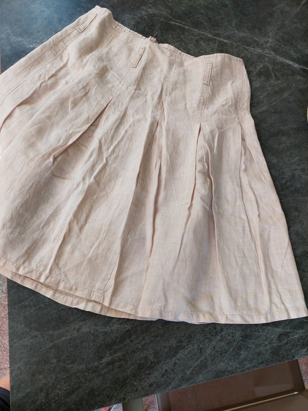 Nina Ricci Gonne: Rock beige Grösse L Leinen neuwertig – Usato da Thusis venduto da giacia