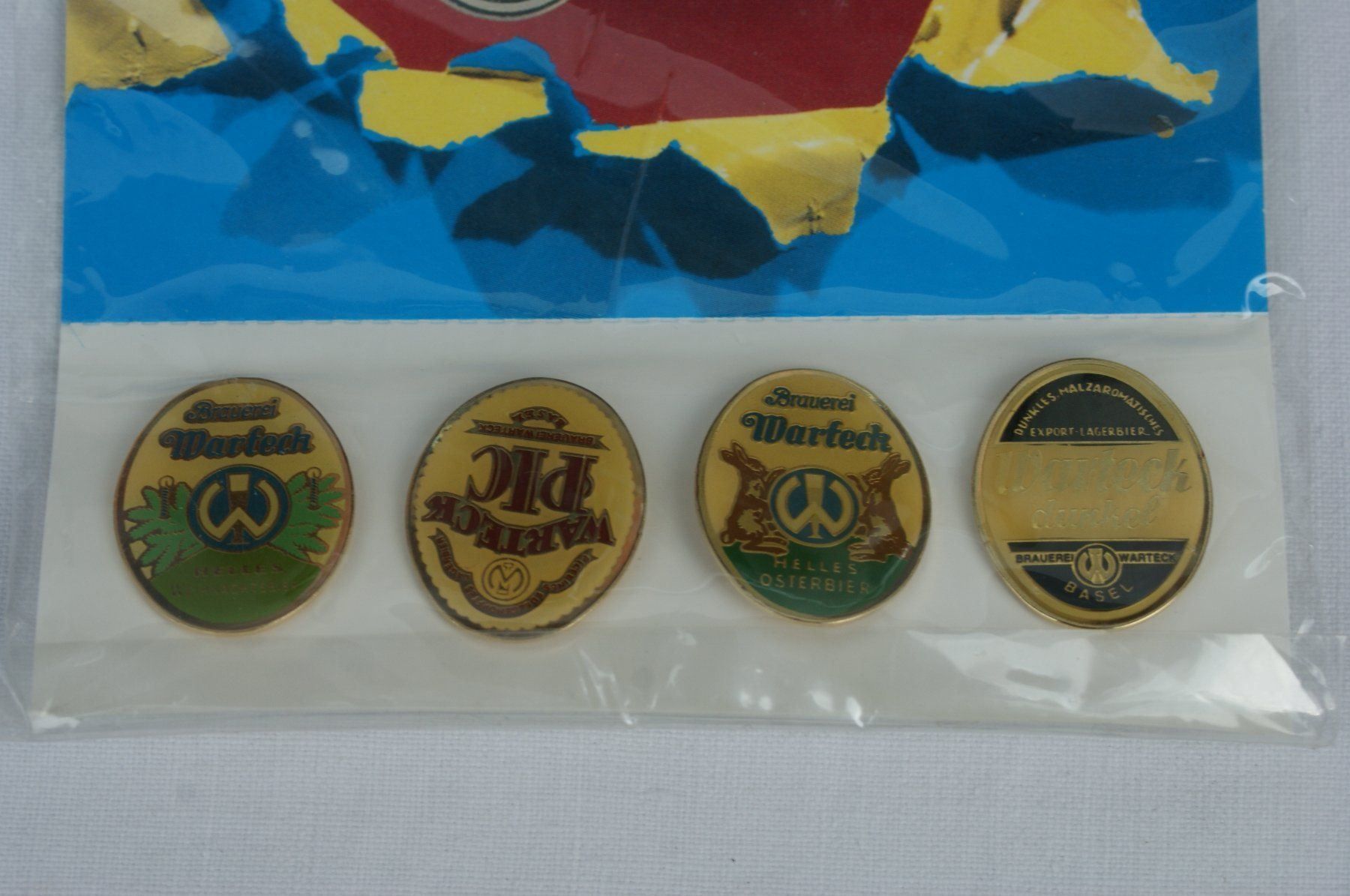 Placchette & Badge: WARTECK BRAUEREI BASEL PINSET ORIGINAL – Usato da Basel venduto da lagavulin02 3