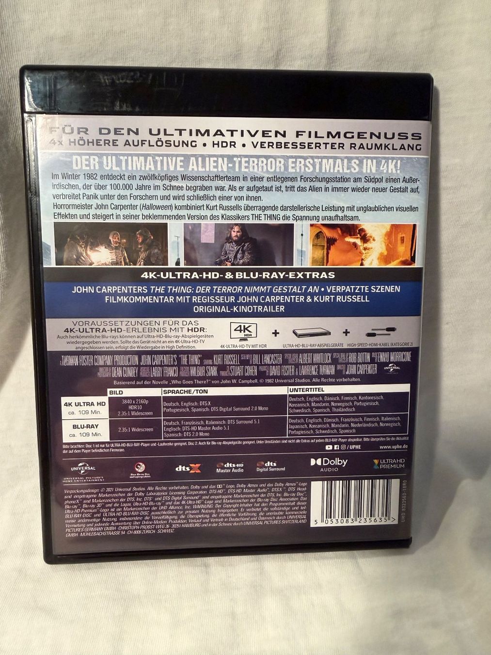 Alle DVDs: The Thing / John Carpenter / ohne 4K Disc – Gebraucht aus Zollikofen von hekote 1