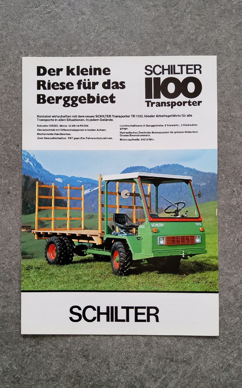 Schilter Documents: Schilter 1100 Transporter – D'occasion à Holziken par douglas70