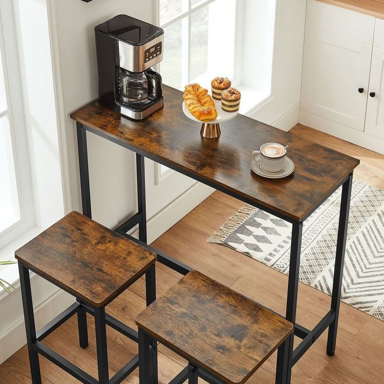 Tavoli: Essgruppe Bartisch Set Tisch 100x40 mit 2 JOLIE – Nuovo e nell'imballaggio originale da Lachen SZ venduto da MAMORU-MOEBEL 5