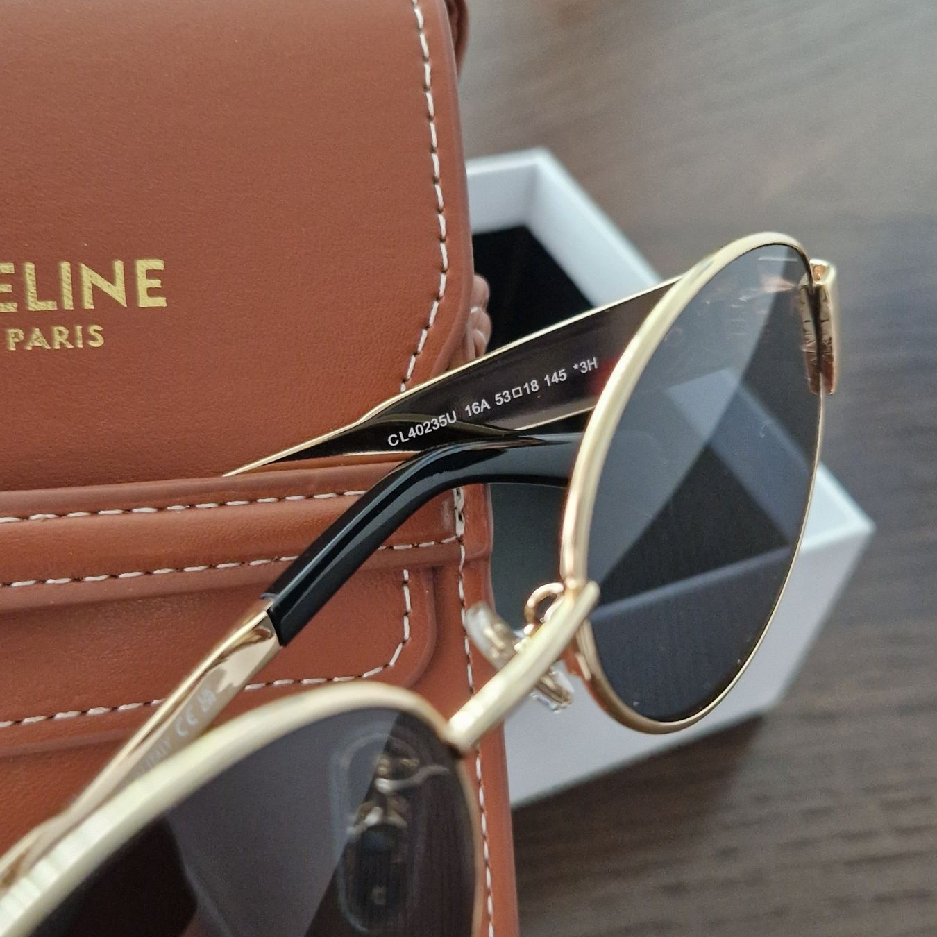 Celine Occhiali & Lenti: Celine Triomphe 01 Gold neu – Nuovo e nell'imballaggio originale da Bad Ragaz venduto da Coma.67 3