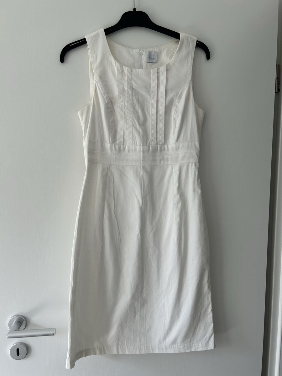 Kleider: Robe blanche Camaïeu taille 34 – Gebraucht aus Bôle von sev_n85b