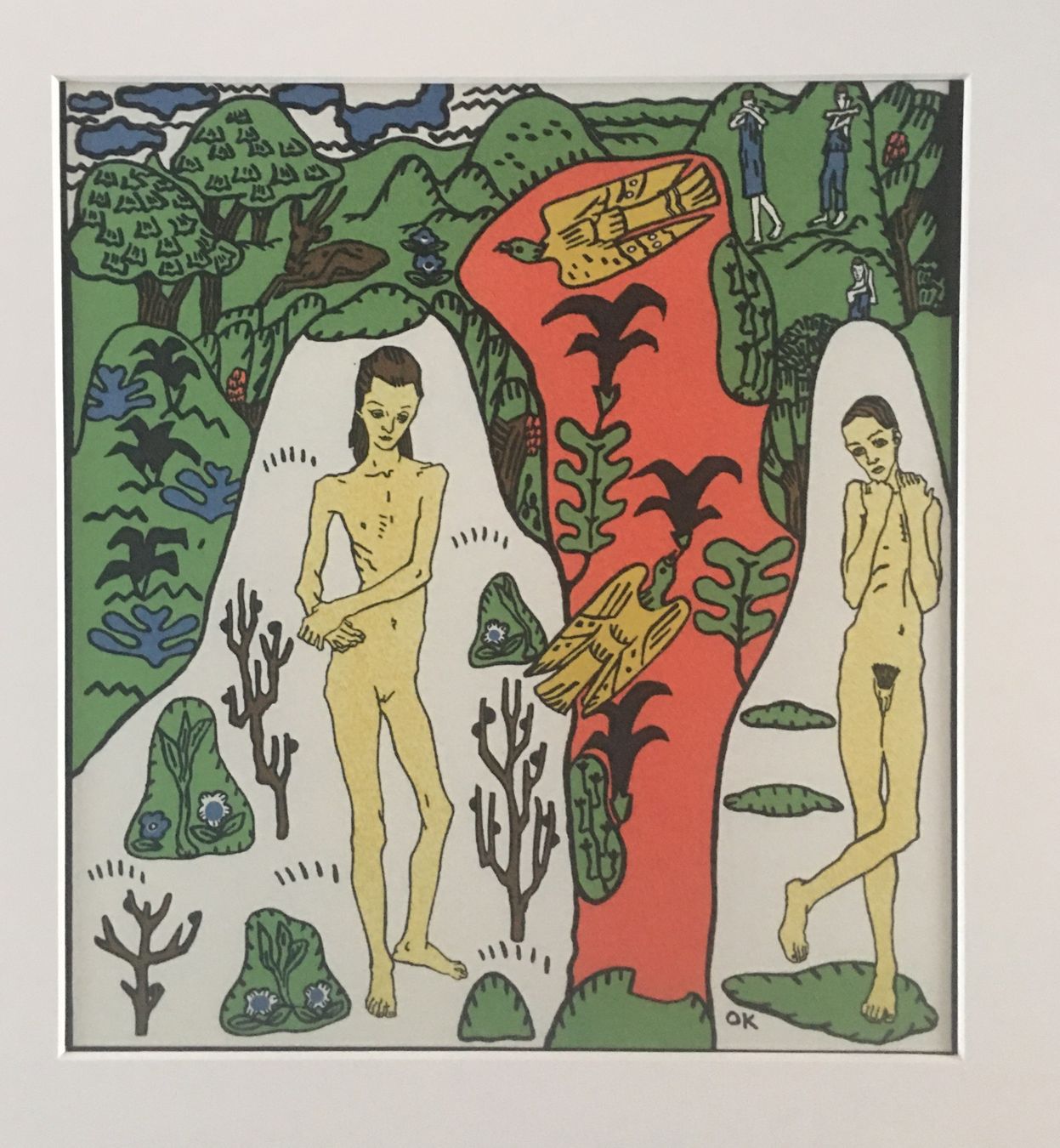 Grafiken & Lithographien: Oskar Kokoschka   Lithographie   "Das Mädchen Li und ich" – Gebraucht aus Nennigkofen von waltraub 2