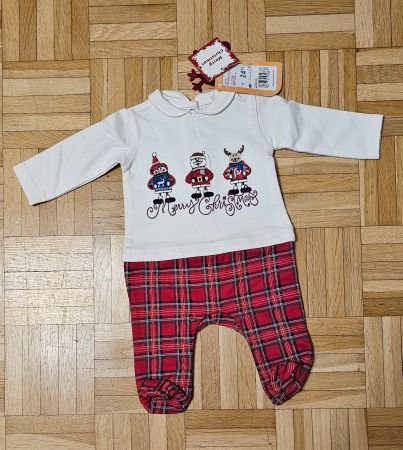Weihnachten Baby Strampler 0-1/1-3 Mt. 2 versch. Motive