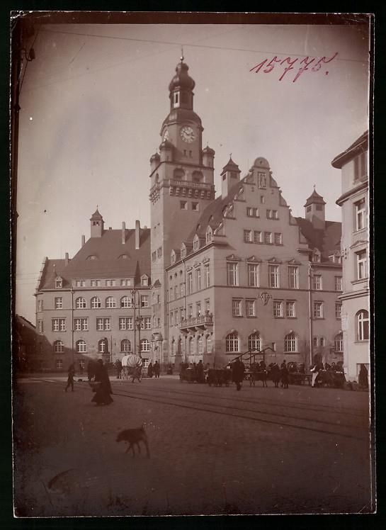 Fotografie &  Plakate: Fotografie Döbeln, Marktstände vor dem – Gebraucht aus Berlin von bartko-reher