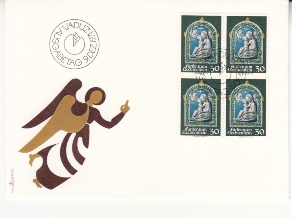 Tutti i francobolli: LBK 491 im 4er-Block FDC – Usato da Bürglen TG venduto da StampGraf