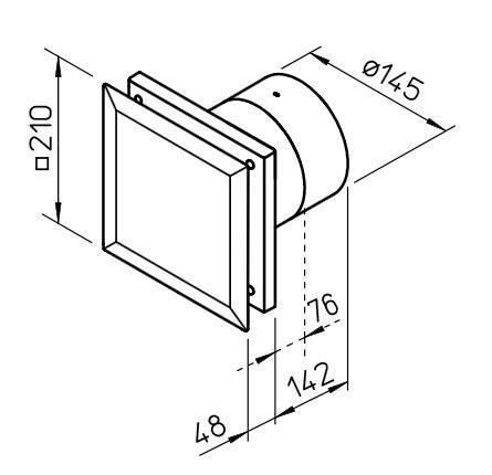 Purificatori d'aria: Helios 6041 Miniventilator M1/150 – Nuovo e nell'imballaggio originale da Bottighofen venduto da zaap 1