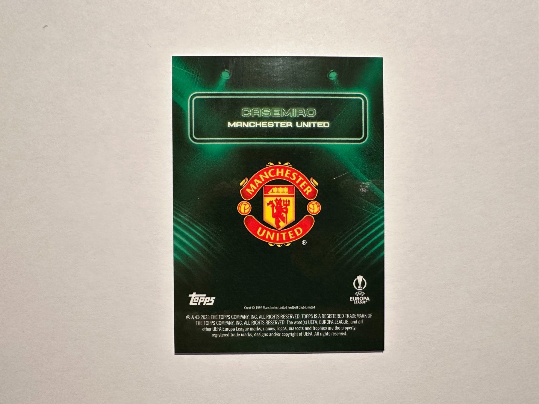 Topps Sammelbilder & Trading cards: Casemiro 2023 Topps Showtime 77/99 – Gebraucht aus Hagendorn von Pokecollectorch 3