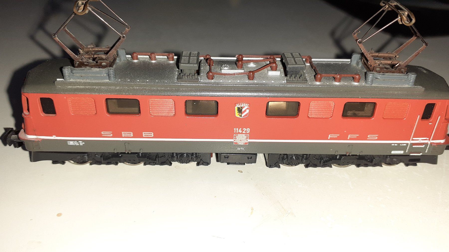 Trix Modellini di ferrovie: Minitrix Ae 6/6 11429 Altdorf  9       71 – Usato da Rheineck venduto da moesli03 3