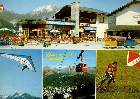 Ansichtskarten: DAVOS-PLATZ Bergrest. Jschalp, Luftseilbahn, Gras-Ski – Neu (gemäss Beschreibung) aus Jona von philajona
