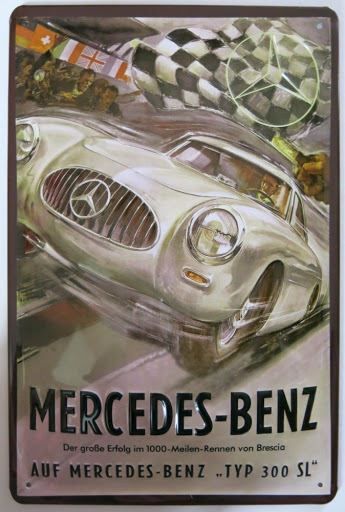 Mercedes-Benz Insegne: Blechschild 3D-MERCEDES-BENZ TYP 300SL – Nuovo e nell'imballaggio originale da Rupperswil venduto da big-one-sale