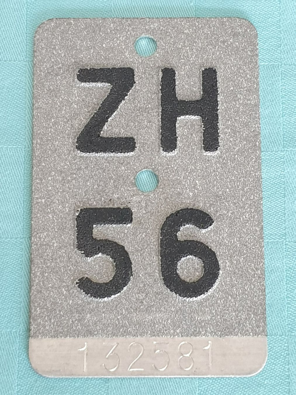 Schilder: Velonummer ZH 56 – Gebraucht aus Mörschwil von spirspi