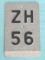 Velonummer ZH 56