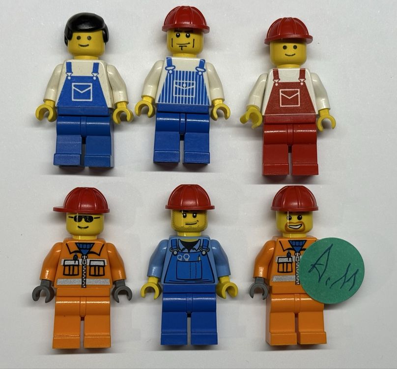 Lego Jouets: 6 LEGO Bauarbeiter Figuren Set Konvolut Bauarbeiter👷‍♂️ – D'occasion à Rheinfelden par zim_2hqc 1