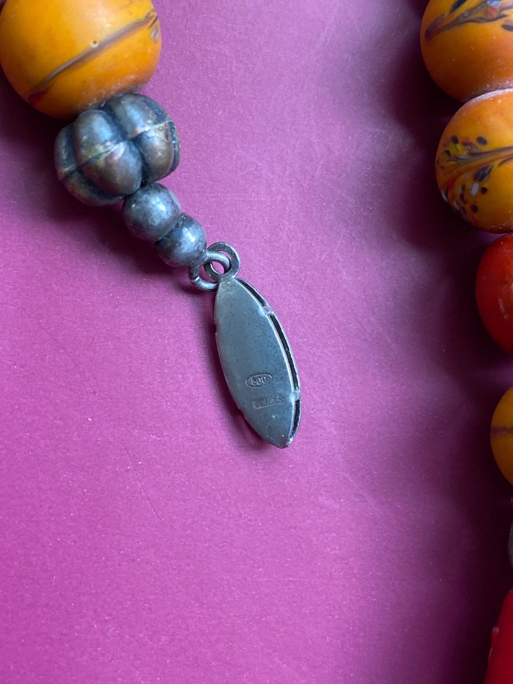 Murano Catenine: Antike Glasperlen Millefiori Collier – Usato da Bern venduto da schnupka 3