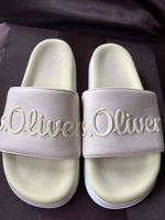 s.Oliver Pantoletten beige/gelb Grösse 40 neu