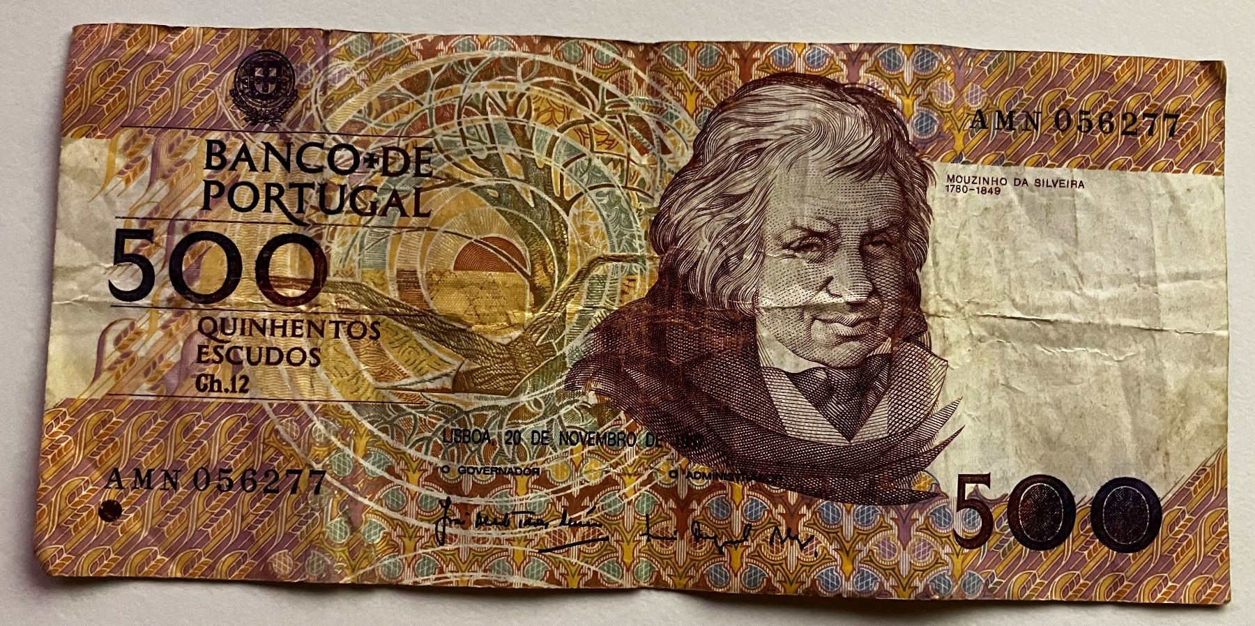 Banconote: Portugal 500 Escudos 20.11.1987 – Usato da Algetshausen venduto da Carrhard