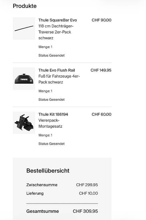 Thule Portapacchi: Thule Set VW und Skoda – Nuovo e nell'imballaggio originale da Dintikon venduto da SchweizerStefan 3