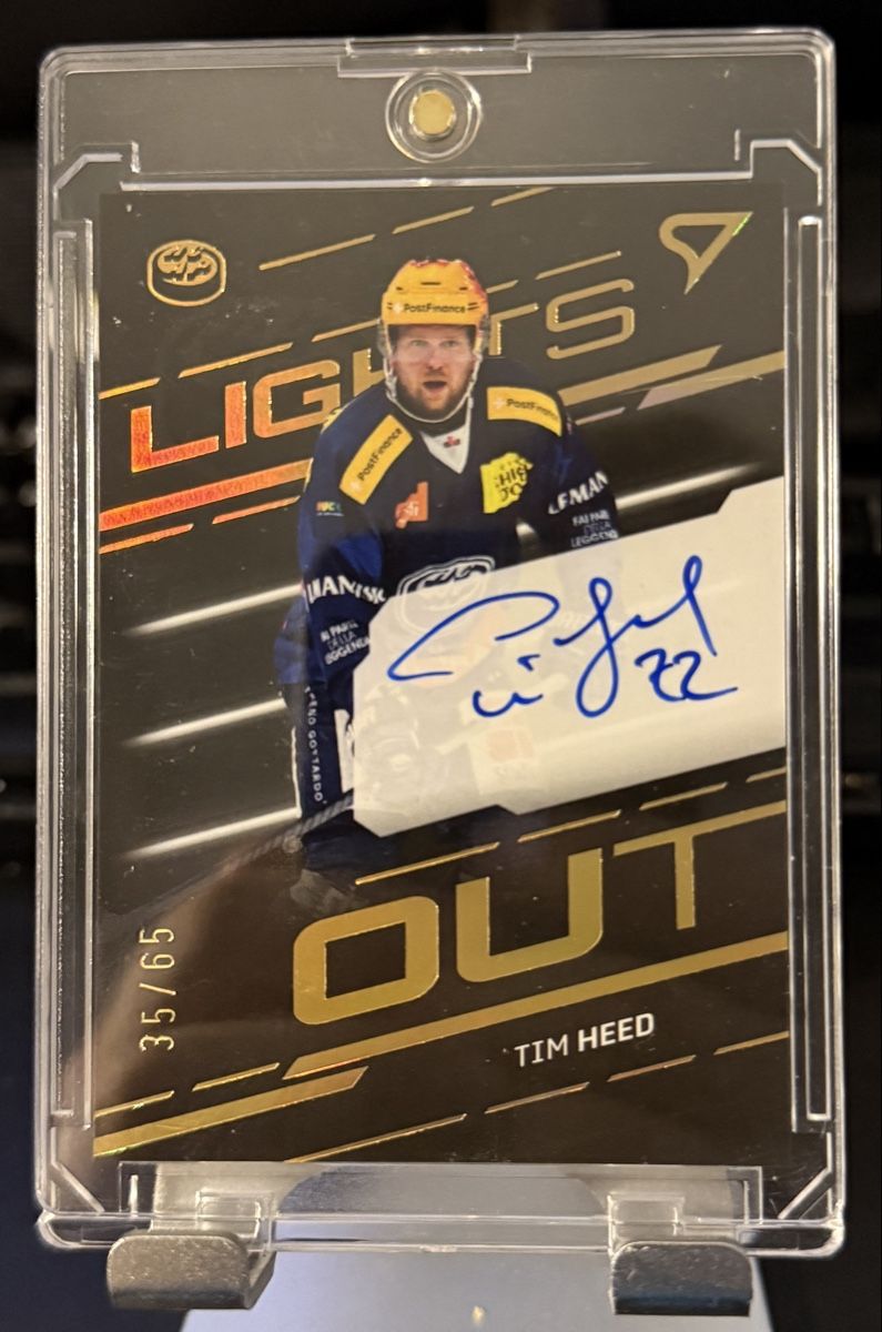 Sportzoo Carte collezionabili: Tim Heed 35/65 Lights Out Auto – Nuovo (secondo la descrizione) da Zauggenried venduto da Puckcollector_NS