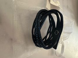 Swarovski Lederarmband Blau