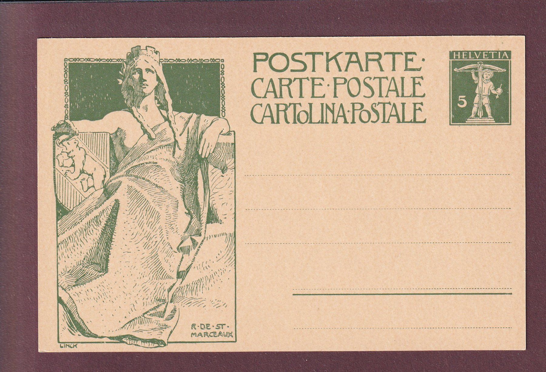 Ansichtskarten: Carte postale pré-affranchie - TELL – Gebraucht aus Pully von nicecards