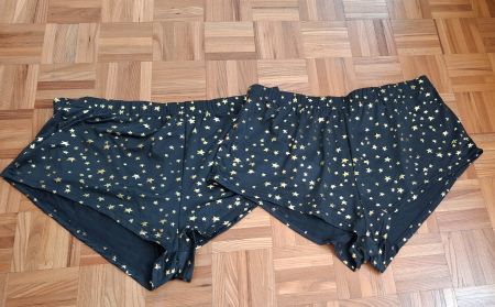 Lot de 2 slips noirs neufs avec étoiles Shein/Set mit 2 Slip