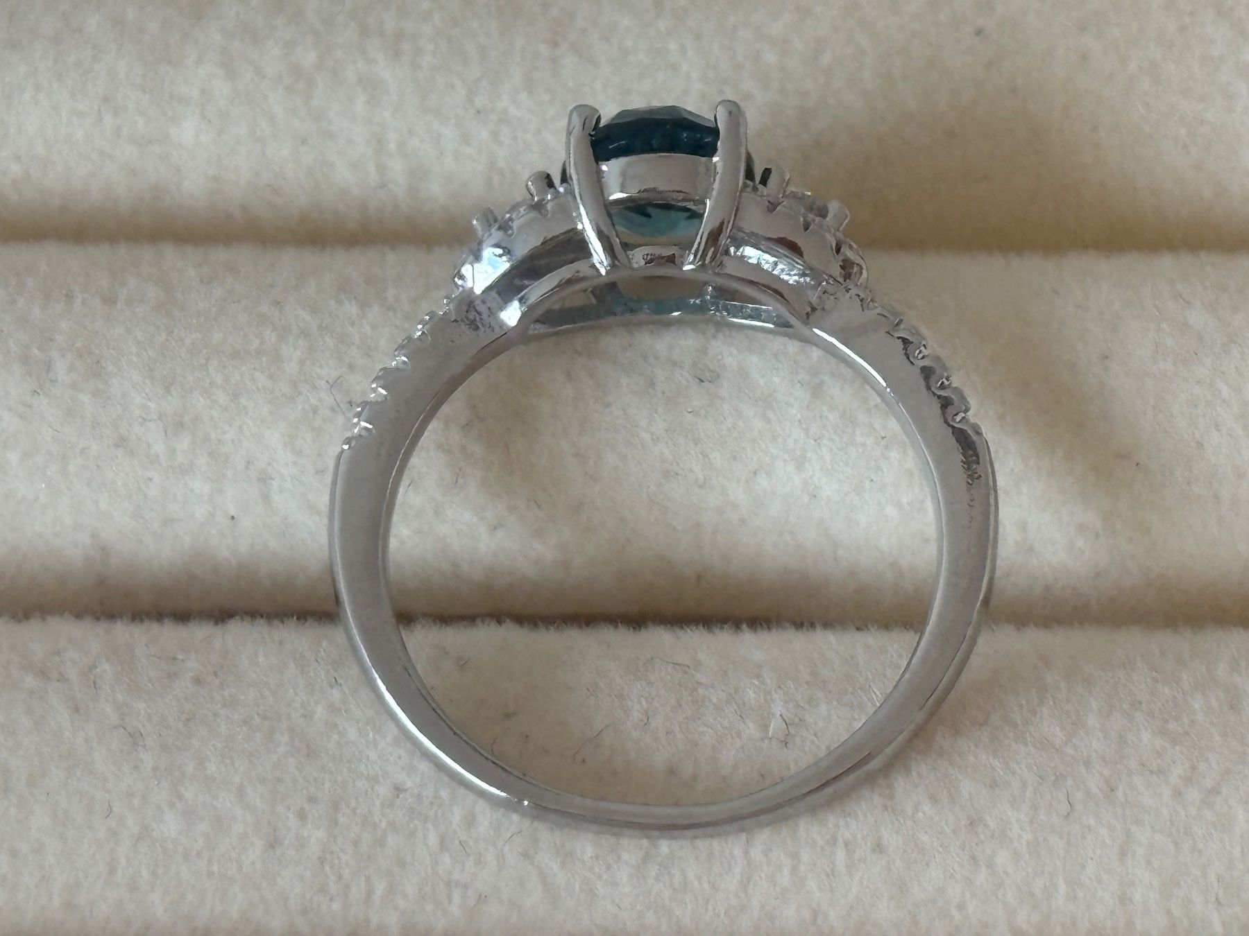 Anelli: Luxus Elegante Gr.19/9 Ring Farbe: Silber /Blau – Nuovo (secondo la descrizione) da Biel-Bienne venduto da Roserosse13 6