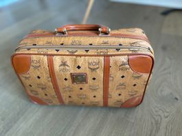 MCM Visetos Koffer Reisetasche Tasche Ledertasche vintage