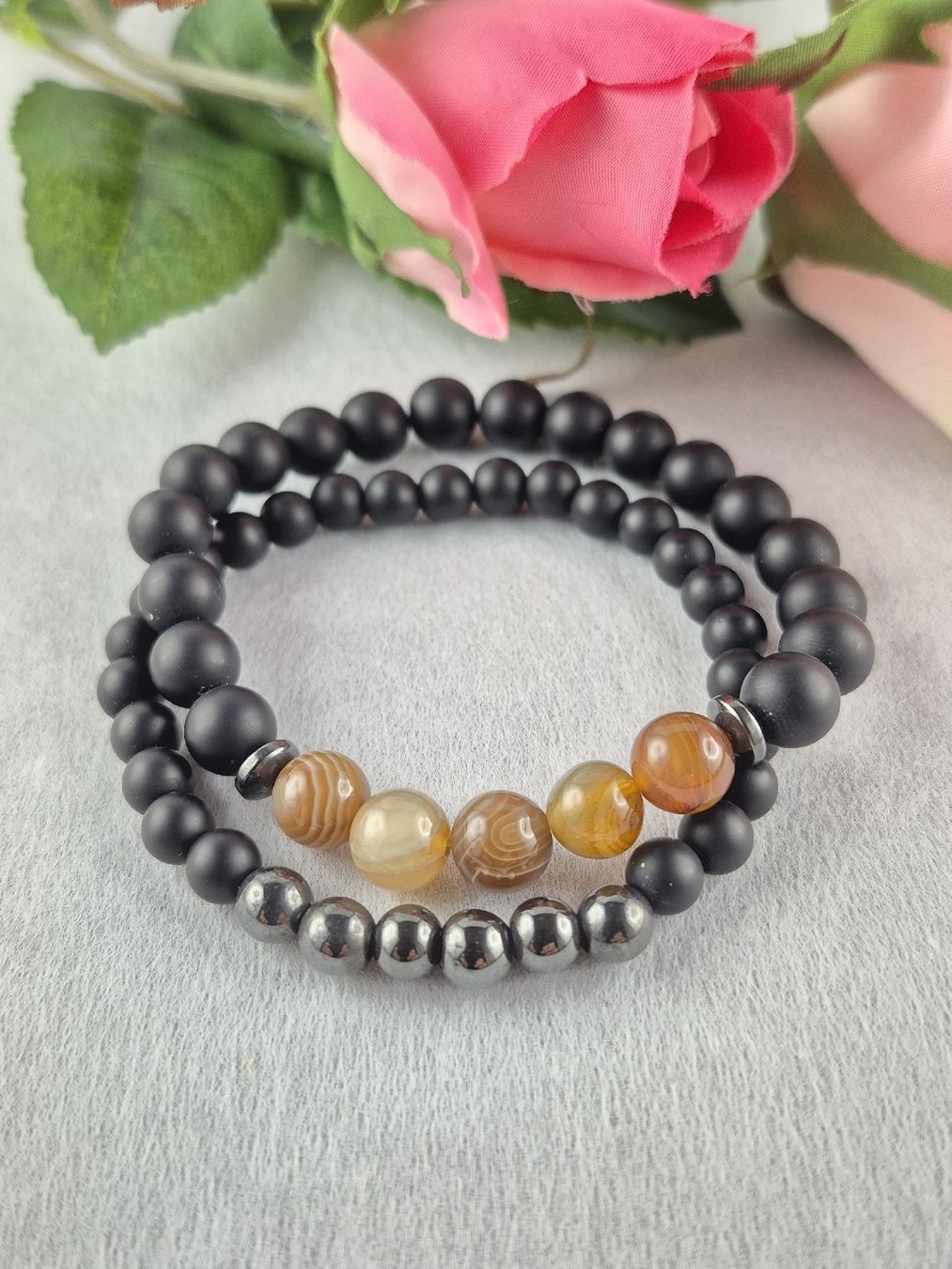 Bracciali & Braccialetti: Armbänder Set - Div. Natursteine, Neu – Nuovo e nell'imballaggio originale da Wädenswil venduto da Orso31 1