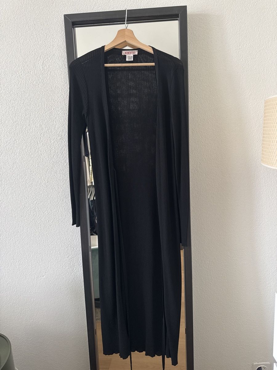Gilet & Giacche senza maniche: Long Black Cardigan, Viscose Blend - Size S – Nuovo (secondo la descrizione) da Zürich venduto da VittoDS