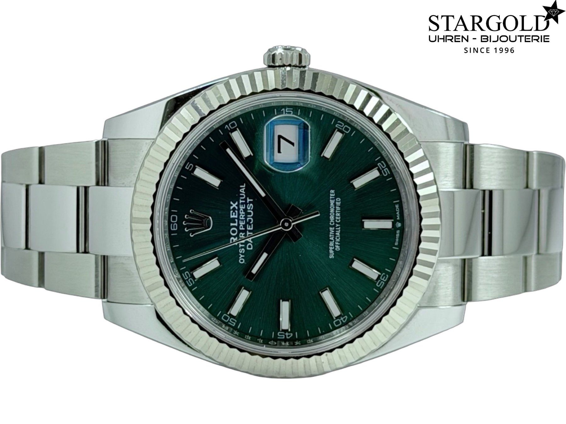Rolex Montres: Rolex Datejust 41 Mintgrün - 126334 – D'occasion à Zürich par Stargold-Uhren 5