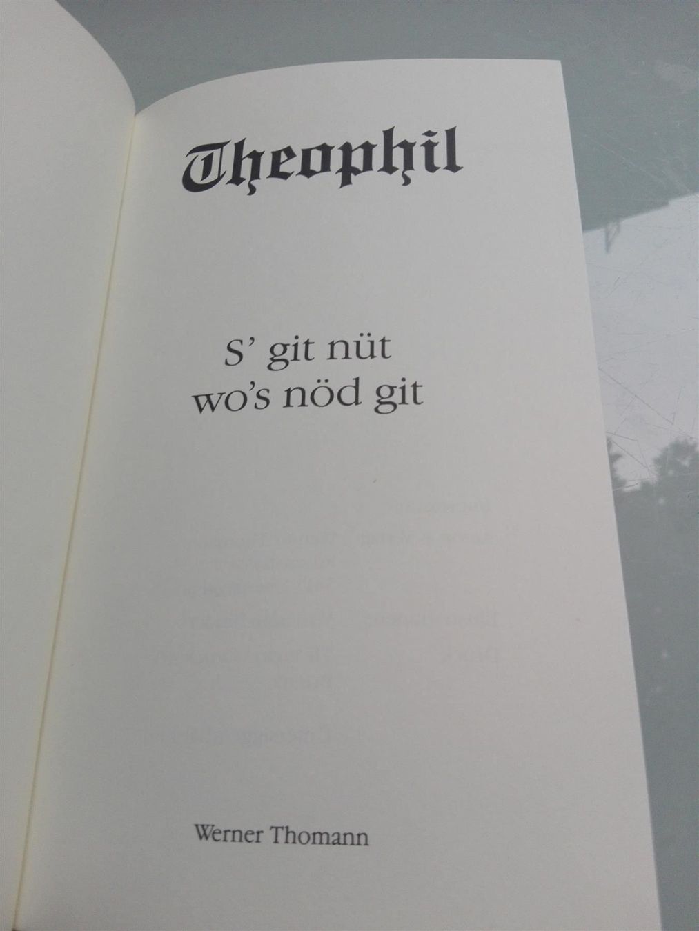 Livres: Theophil - S' git nüt wo's nöd git                     ©1991 – D'occasion à St.Gallen par elk2023 2