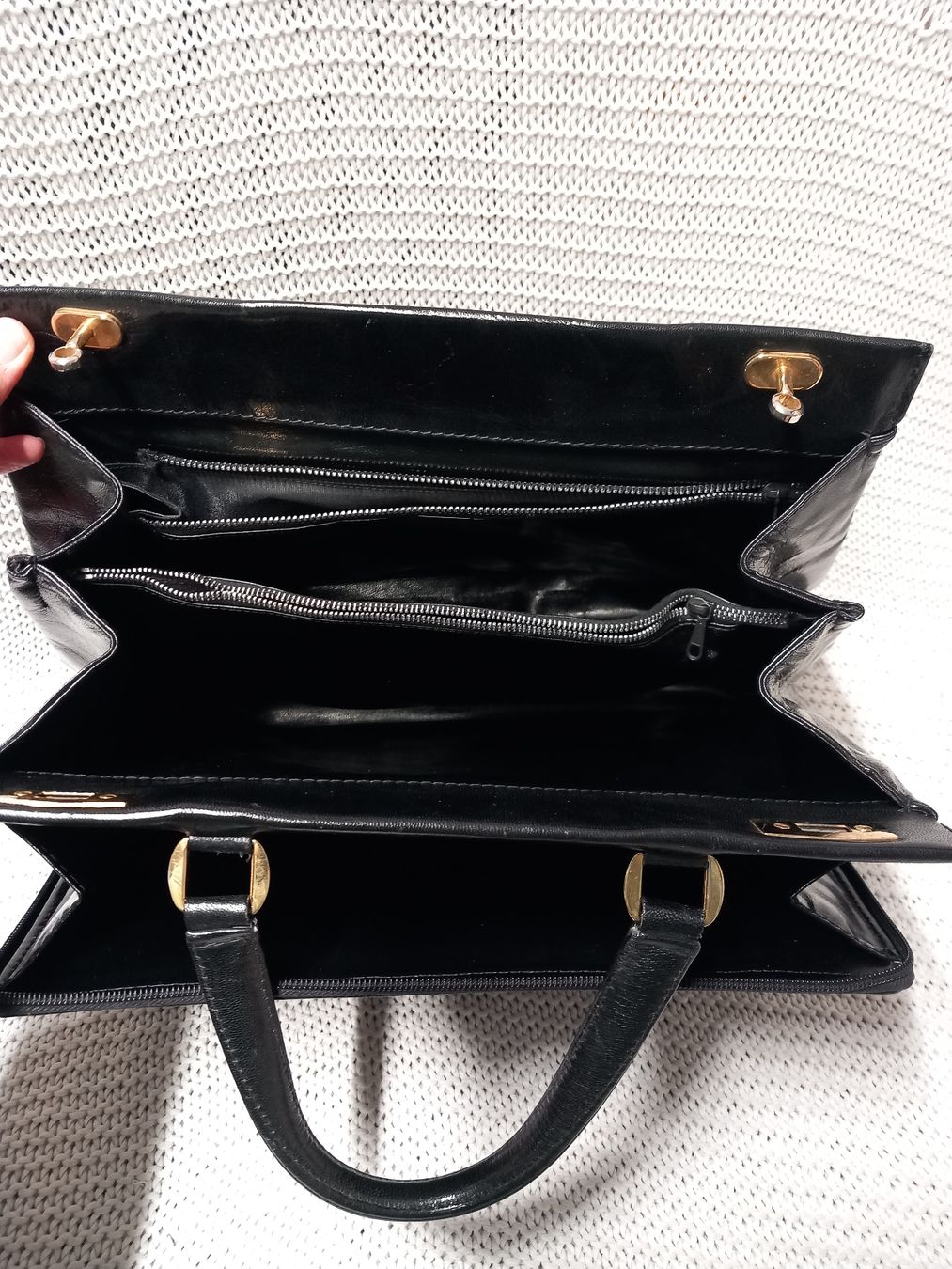 Bally Borse da donna: BALLY Vintage Echt-Leder Handtasche, schwarz – Usato da Gwatt (Thun) venduto da umwelt-brocki 5