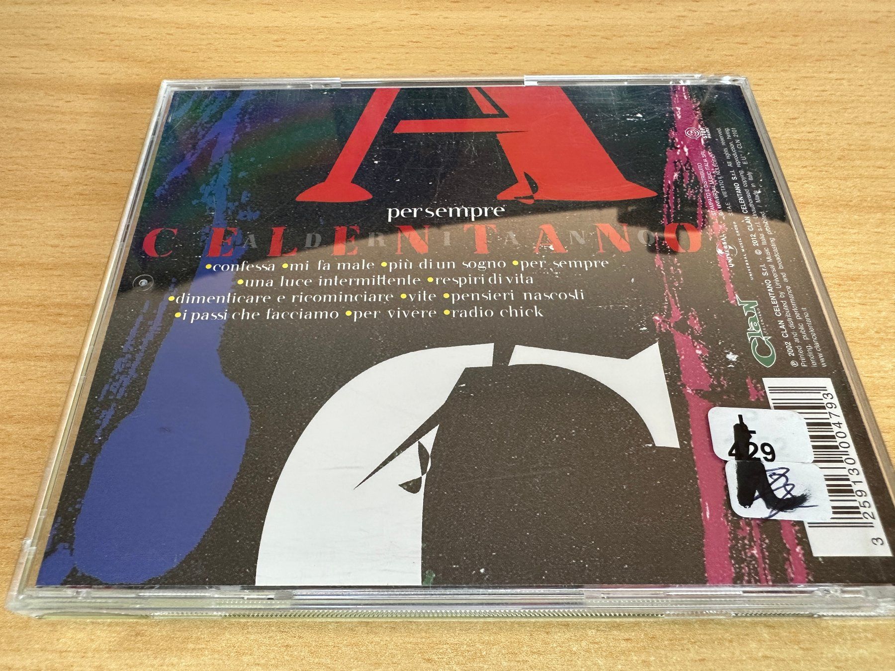 CDs: Adriano Celentano – Per Sempre – Gebraucht aus Rikon im Tösstal von Alpenmutz 1