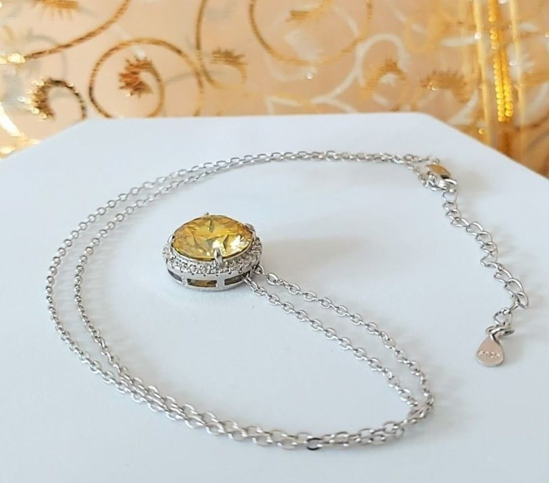 Ketten: Elegante Halskette mit 5ct. Moissanite – Neu (gemäss Beschreibung) aus Ettenhausen TG von CH2300 3