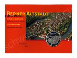 Folder 2003 /20 Fr. Münze Berner Altstadt Silber 20 Gr.