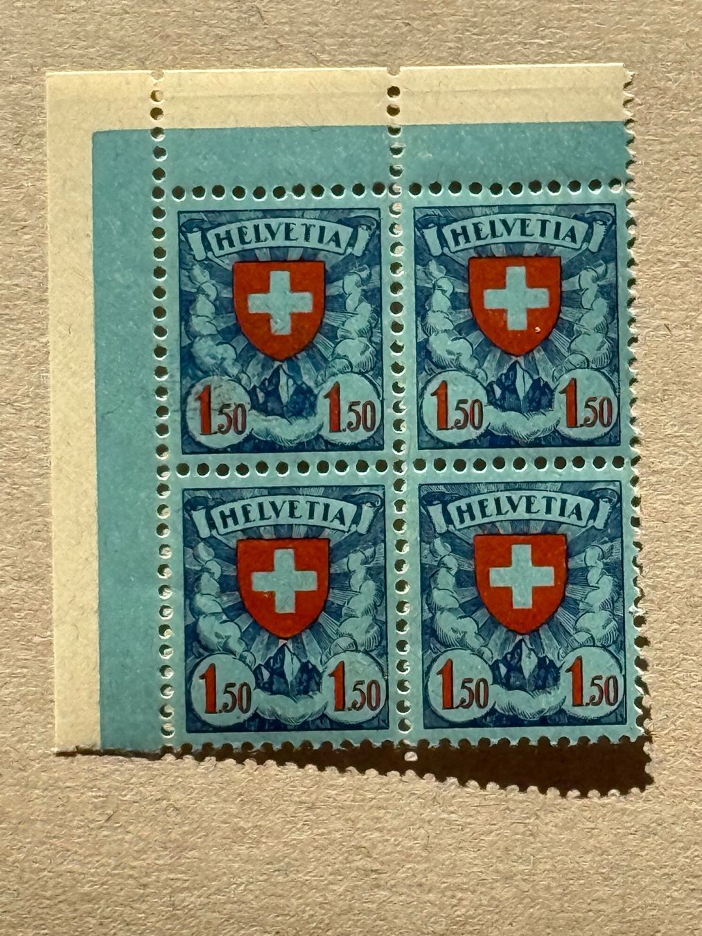 Alle Briefmarken: 165, postfrisch, Viererblock – Gebraucht aus Aarau von hilde47